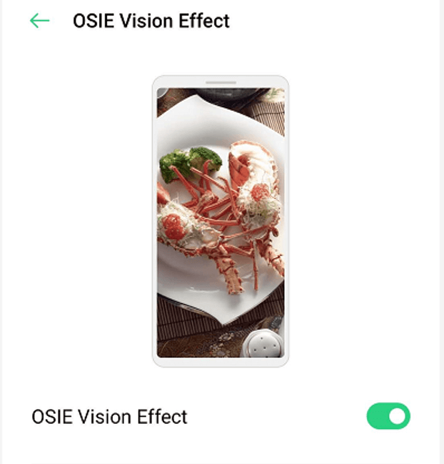 What is the OSIE vision effect or OSIE visual effect?