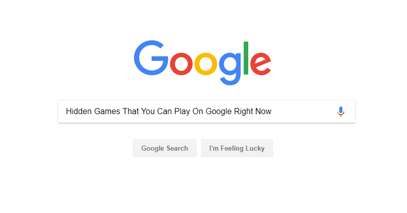 10+ Hidden Games That You Can Play On Google Right Now