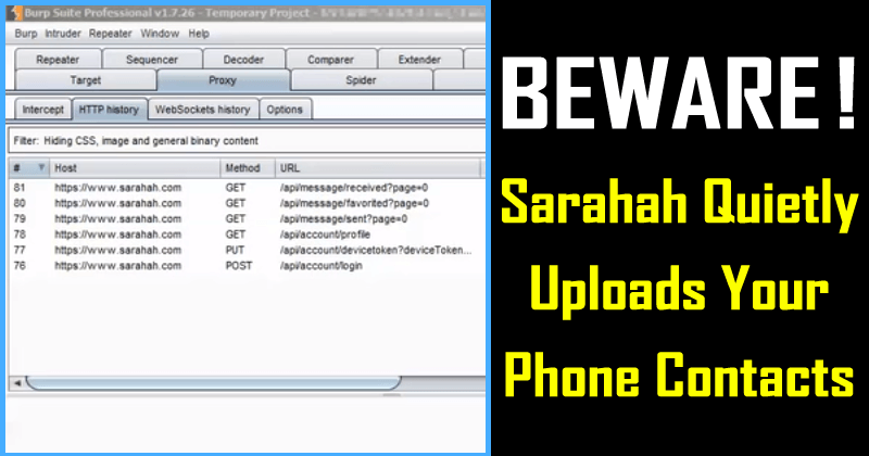 BEWARE! Sarahah App Quietly Uploads Your Phone Contacts