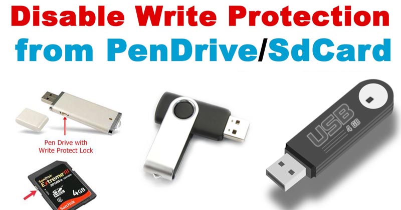 How To Remove Write Protection From A USB Drives & Memory Card