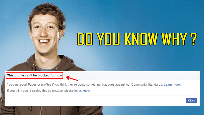 Here Is Why You Can't Block Mark Zuckerberg On Facebook