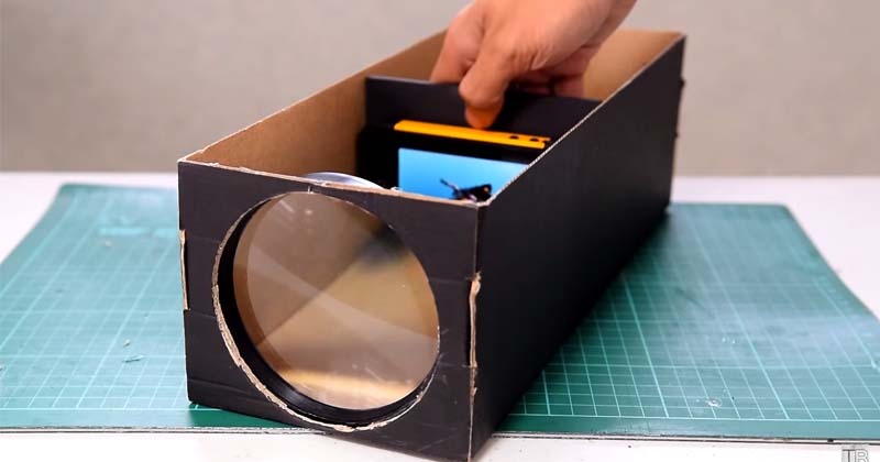 How To Build A Smartphone Projector From An Old Shoebox