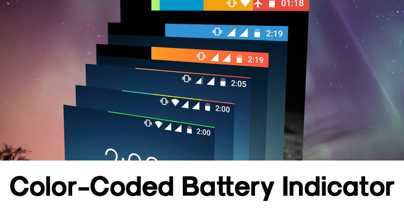 How To Add A Color-Coded Battery Indicator On Your Android