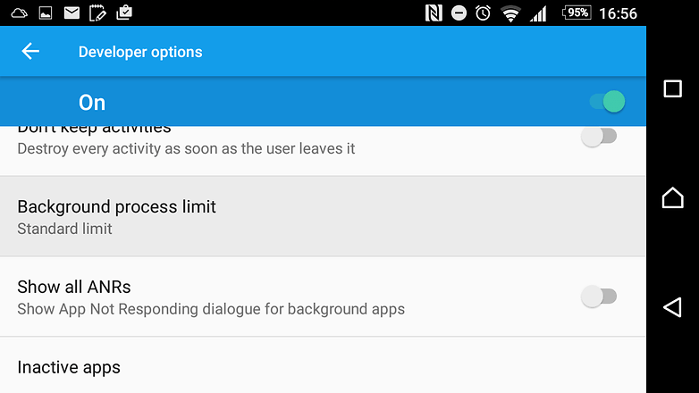 Limiting Background Apps