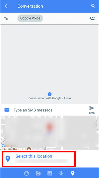 Share Your Location In Text Message On Android