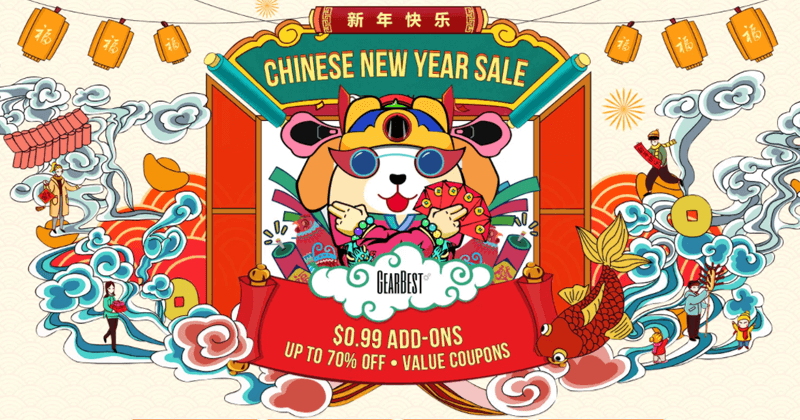 Don't Miss! The Great Gearbest Chinese New Year Sale