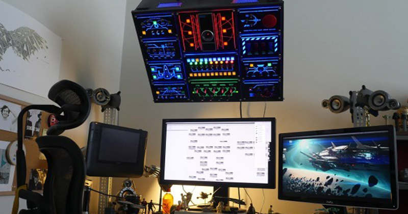 A Man Builds An Amazing Real-Life Control Panel For His Computer